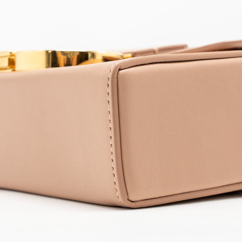 Dior 30 Montaigne Box Calfskin Rose de Ven GHW