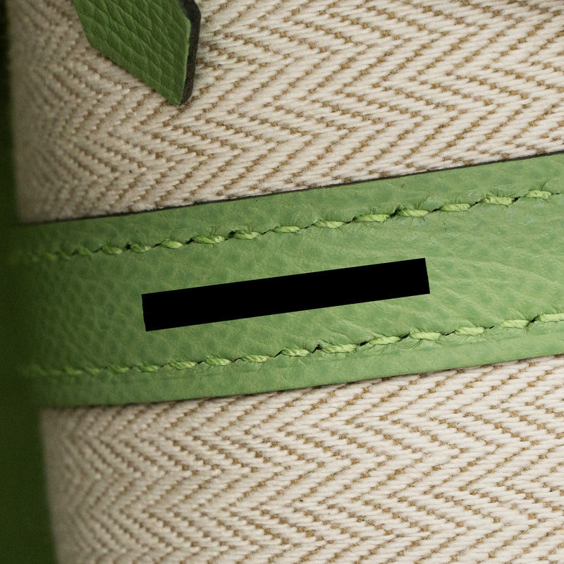 Hermes Garden Party 30 Epsom Vert Criquet SHW Stamp U