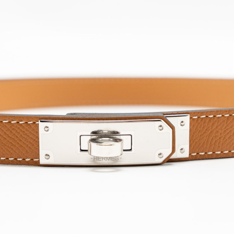 Hermes Kelly 18 Belt Epsom Gold SHW Stamp W