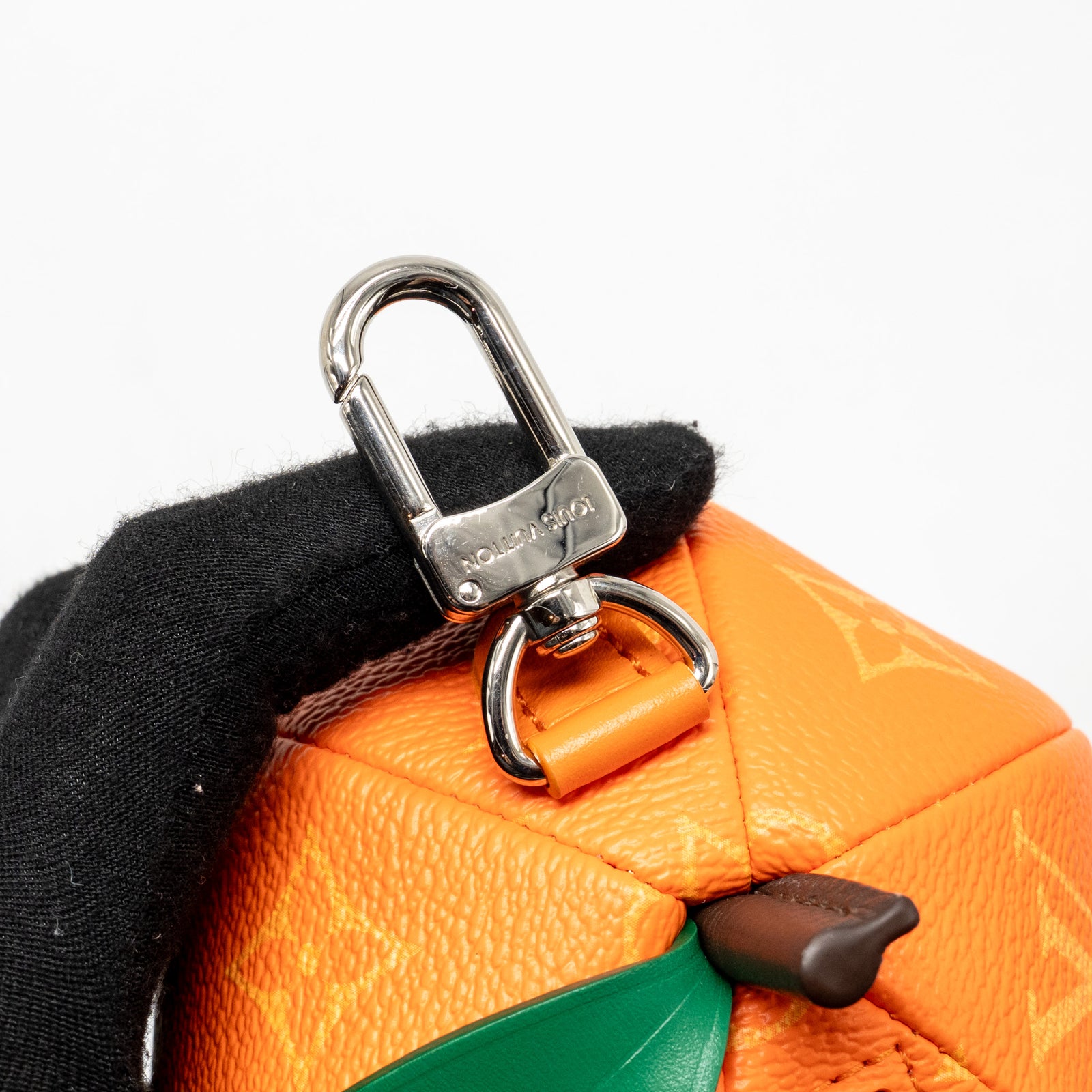 Louis Vuitton Orange Pouch Monogram Canvas/Leather Orange SHW