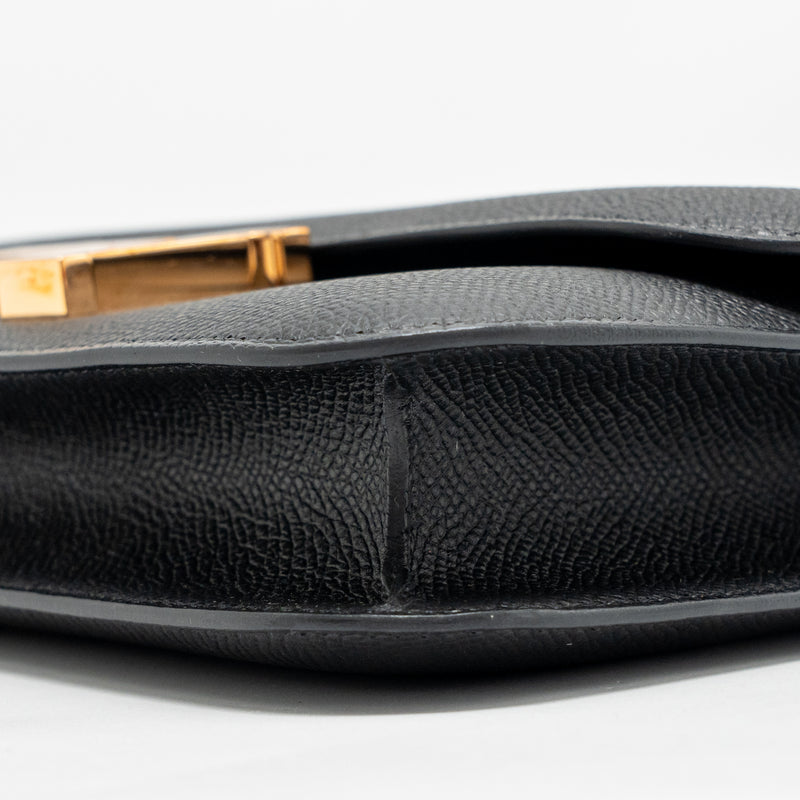 HERMES Constance Elan Epsom Black RGHW Stamp W