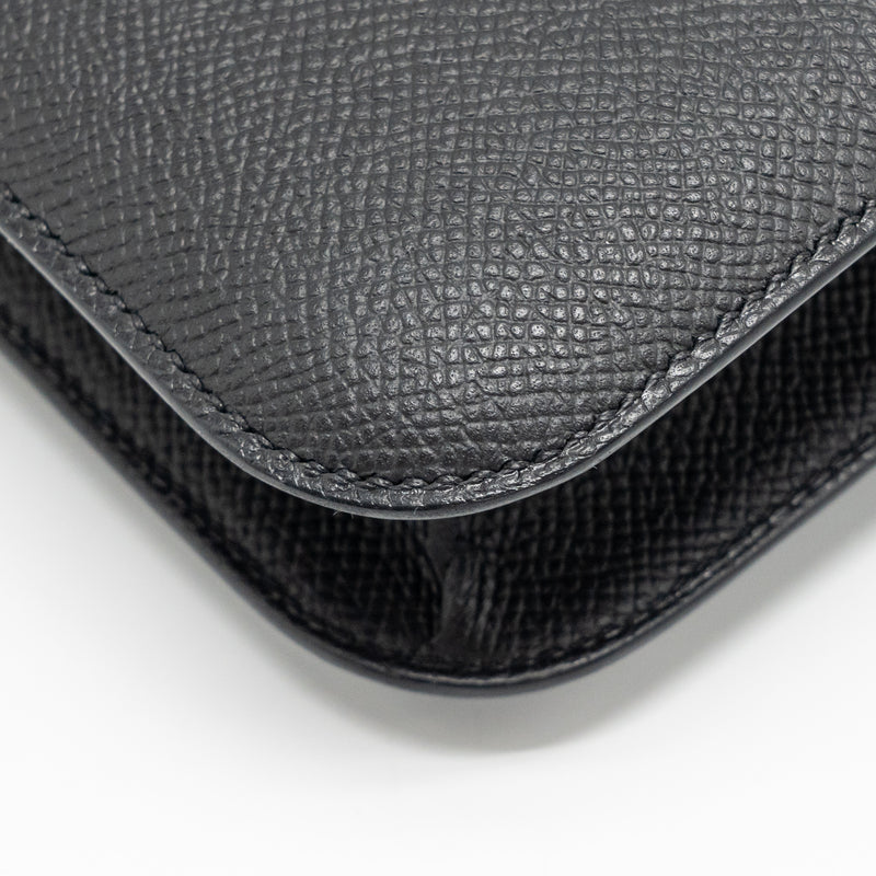 HERMES Constance Elan Epsom Black RGHW Stamp W