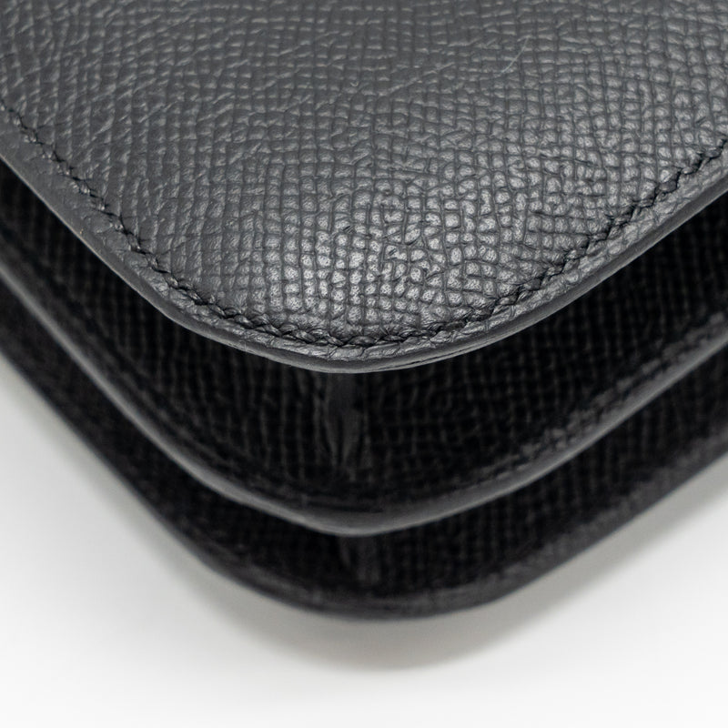 Hermes Mini Constance epsom black GHW stamp K