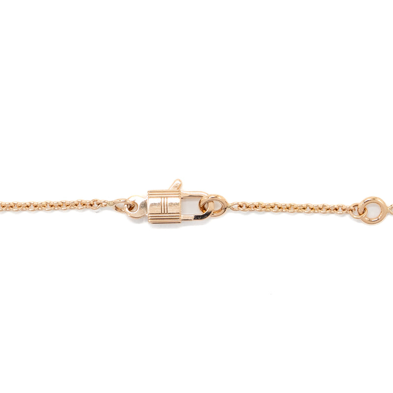 Hermes amulette Constance pendant rose gold, Diamonds