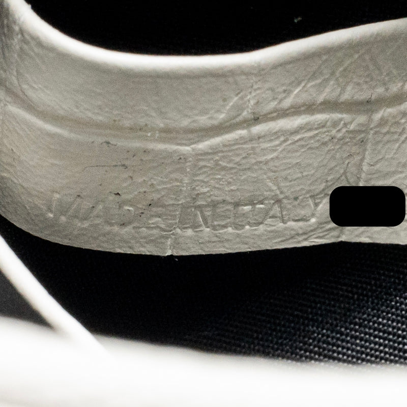 Balenciaga Mini Le Cagole Shoulder Bag Croc-Embossed Calfskin White SHW