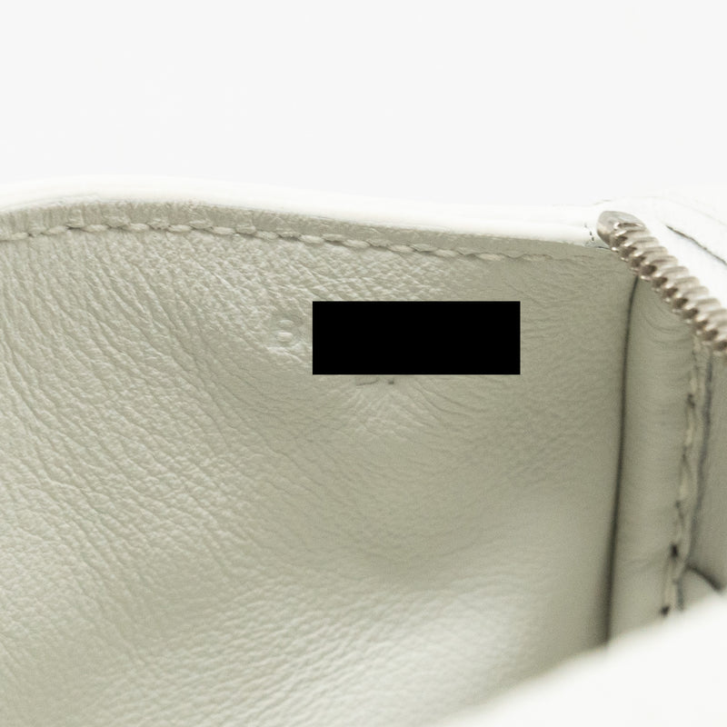 Hermes Mini Lindy Clemence New White SHW Stamp B