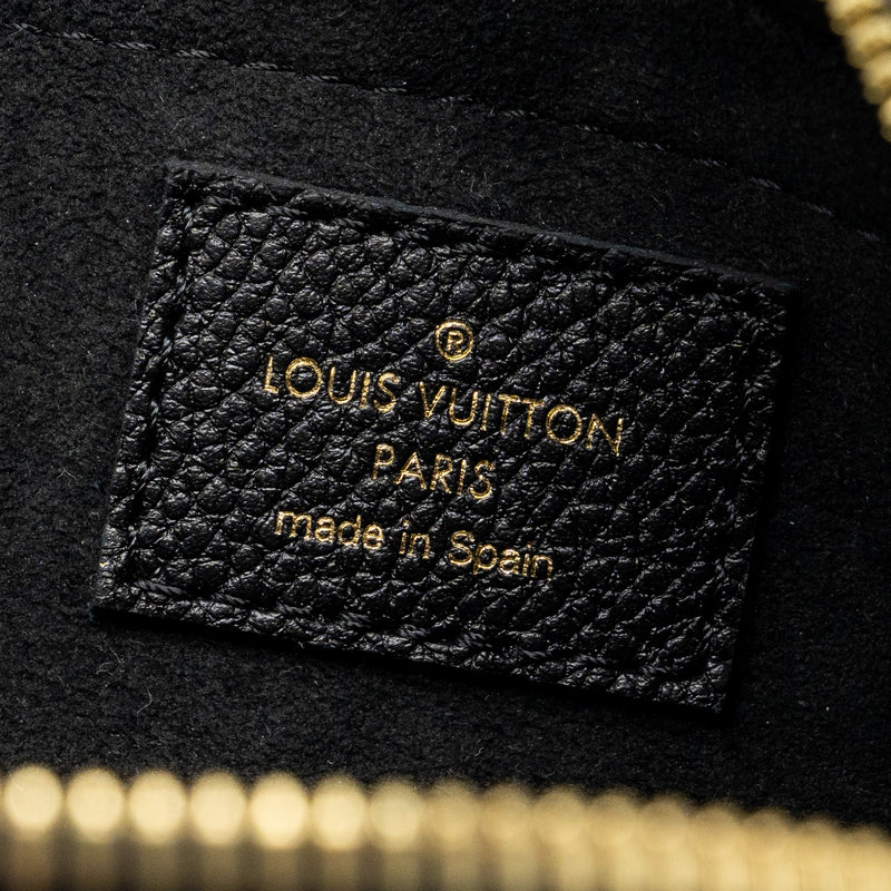 Louis Vuitton Speedy 20 Bandouliere Monogram Empreinte Black GHW