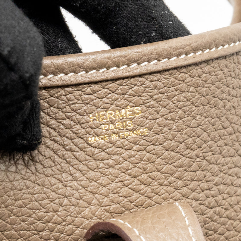 Hermes Evelyne 29 Clemence Etoupe SHW Stamp U