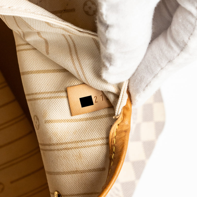 Louis Vuitton Neverfull GM Damier AZUR Canvas GHW
