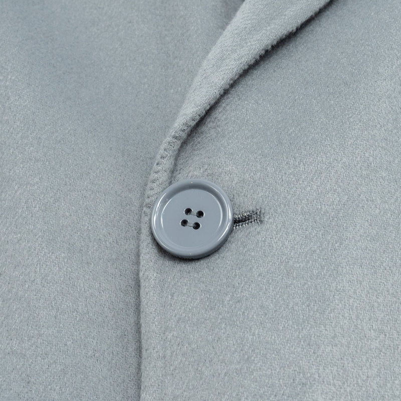 ‘S MaxMara Size 40 Audrey Day Coats Virgin Wool Light Grey