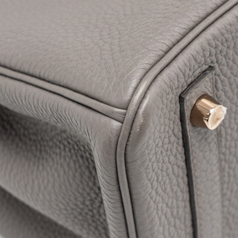 Hermes Birkin 30 Togo Gris Etain RGHW Stamp D