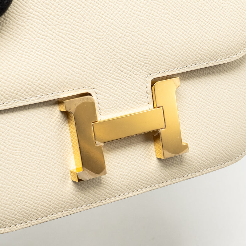 Hermes Mini Constance epsom Nata GHW stamp U