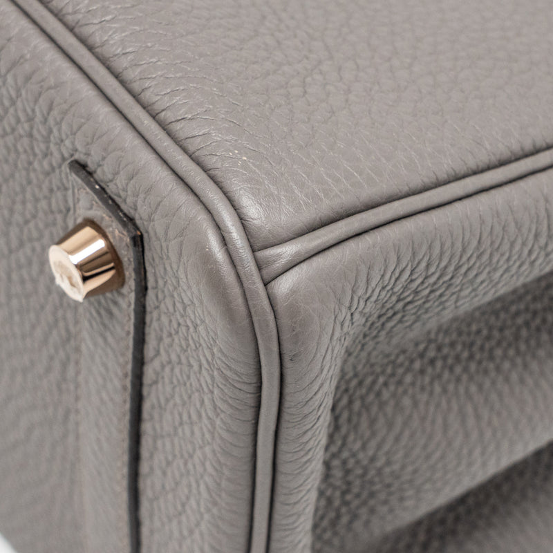 Hermes Birkin 30 Togo Gris Etain RGHW Stamp D