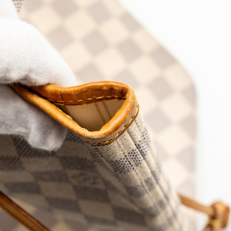 Louis Vuitton Neverfull GM Damier AZUR Canvas GHW
