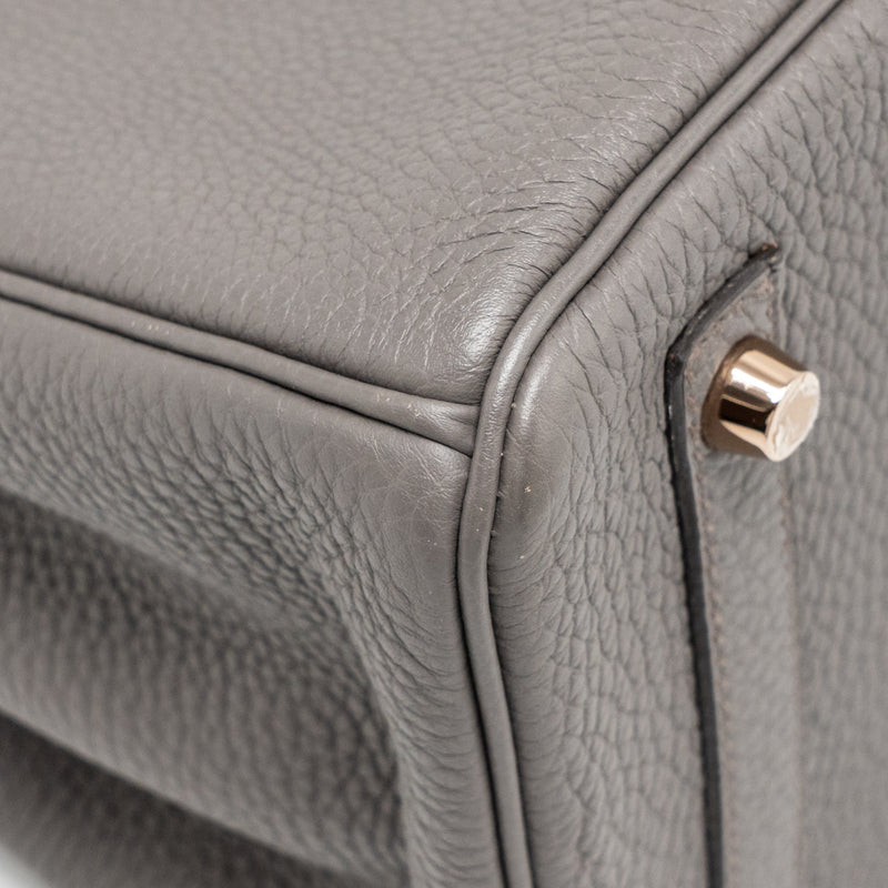 Hermes Birkin 30 Togo Gris Etain RGHW Stamp D