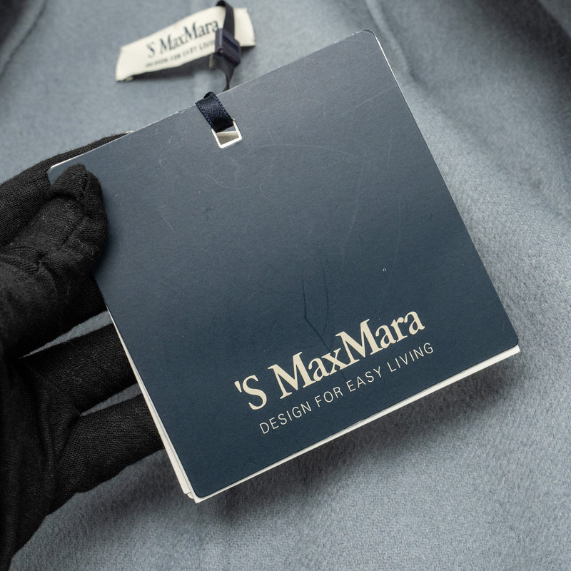 ‘S MaxMara Size 40 Audrey Day Coats Virgin Wool Light Grey