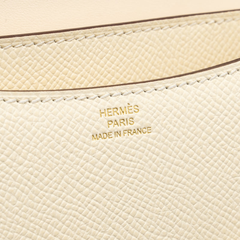 Hermes Mini Constance epsom Nata GHW stamp U