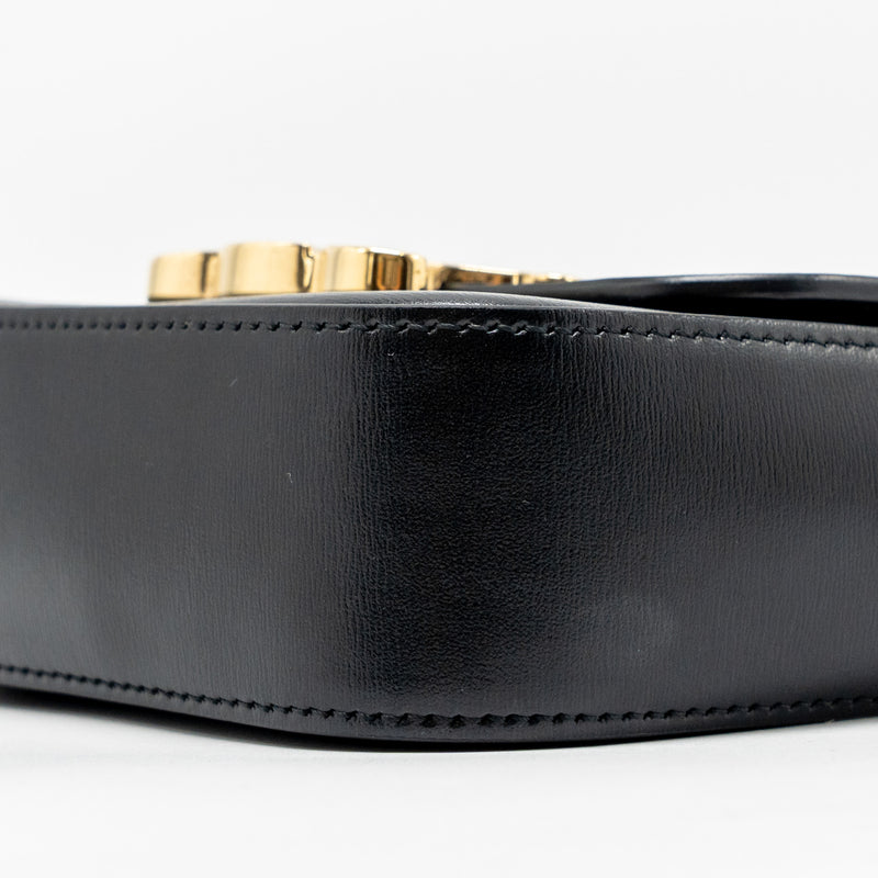 Celine Mini Claude calfskin black GHW
