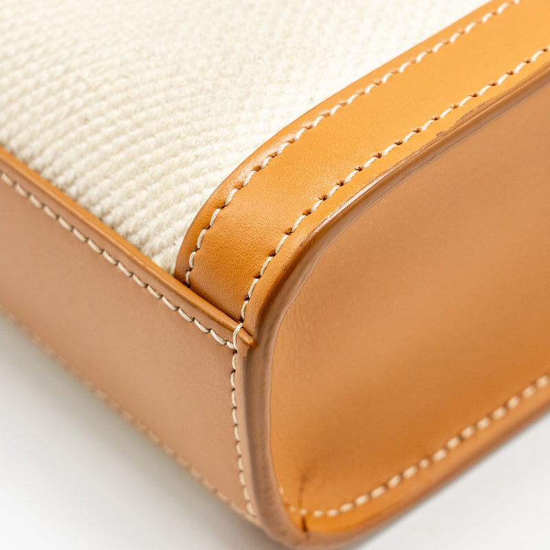 Celine Mini Vertical Cabas Canvas/Calfskin Multicolour GHW