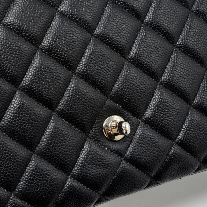 Chanel Classic Jumbo Single Flap Bag Caviar Black SHW