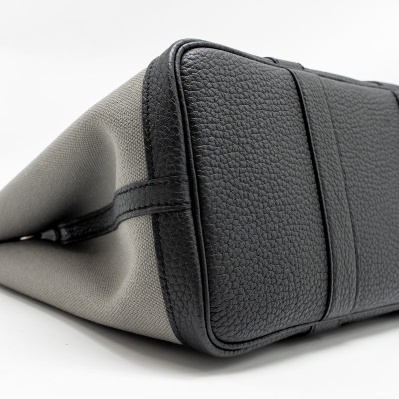 Hermes Garden party 30 Canvas / negonda leather grey/ black SHW stamp B