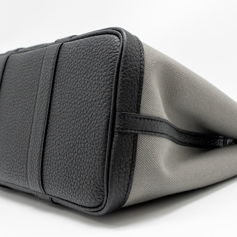 Hermes Garden party 30 Canvas / negonda leather grey/ black SHW stamp B