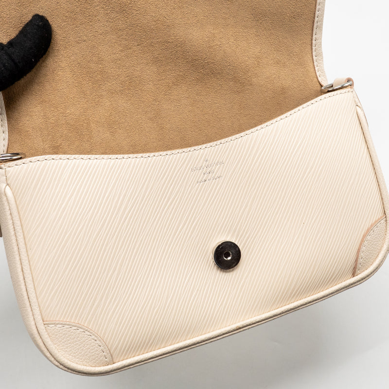 Louis Vuitton Buci Bag Epi Leather Quartz White SHW