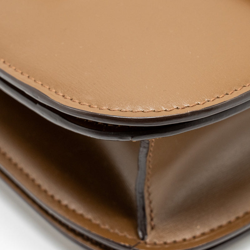 Celine Medium Classic Box Bag Calfskin Brown GHW