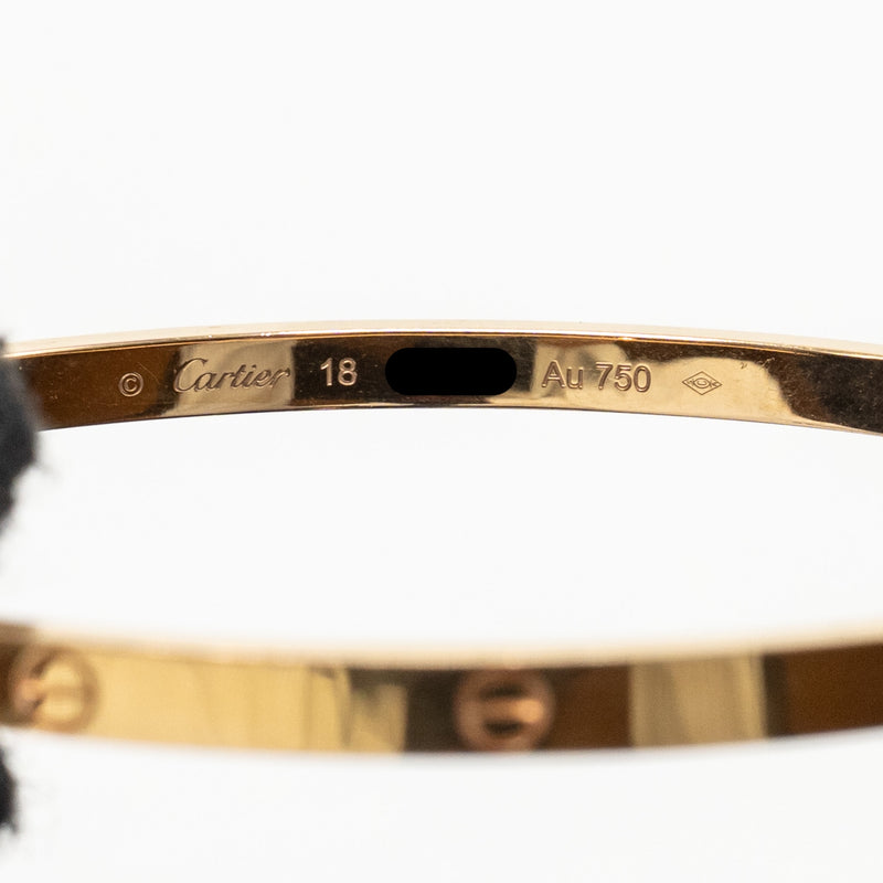 Cartier Size 18 Love Bracelet Small Model, Rose Gold
