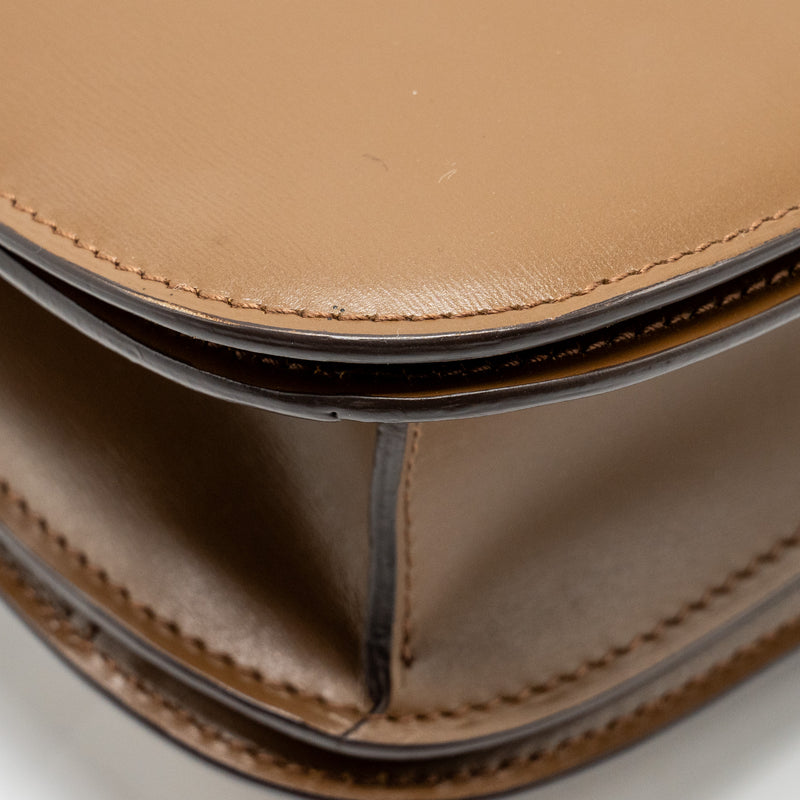 Celine Medium Classic Box Bag Calfskin Brown GHW