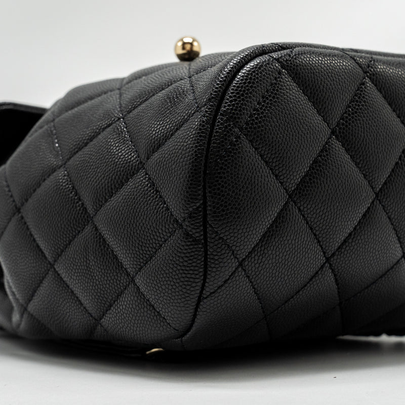 Chanel 23s Quilted Mini Backpack Caviar Black LGHW (Microchip)