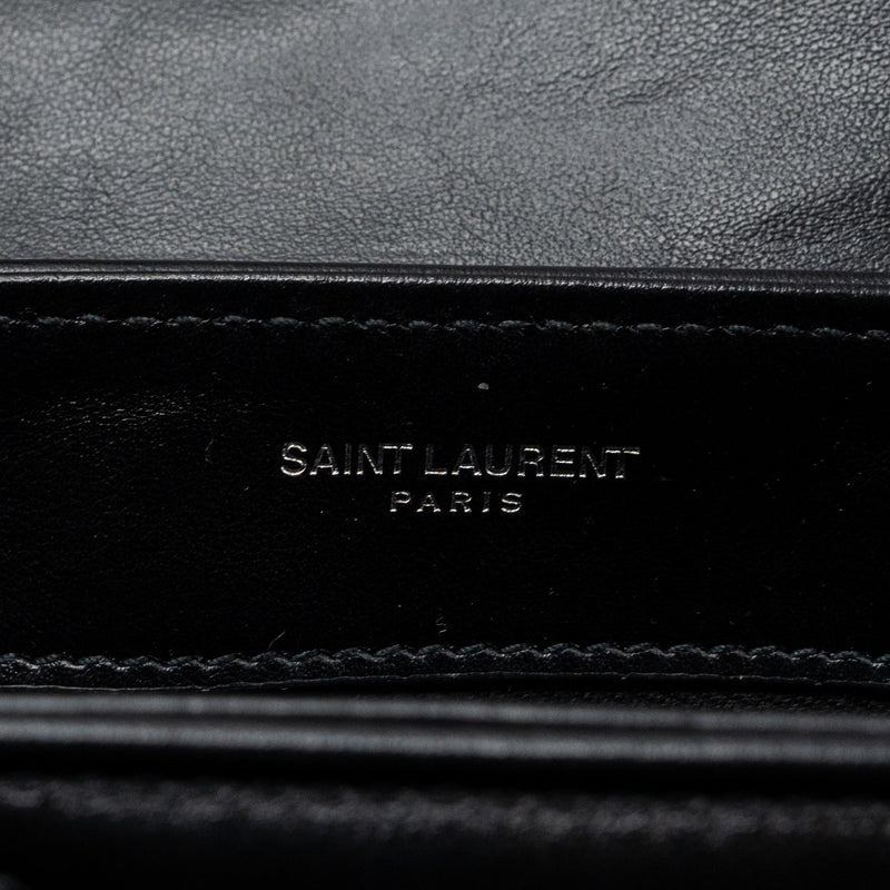 Saint laurent Loulou toy strap bag calfskin black SHW