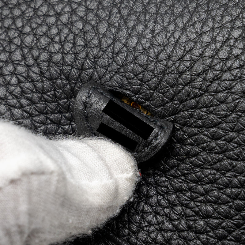 Hermes Mini Evelyne Clemence Black GHW Stamp B