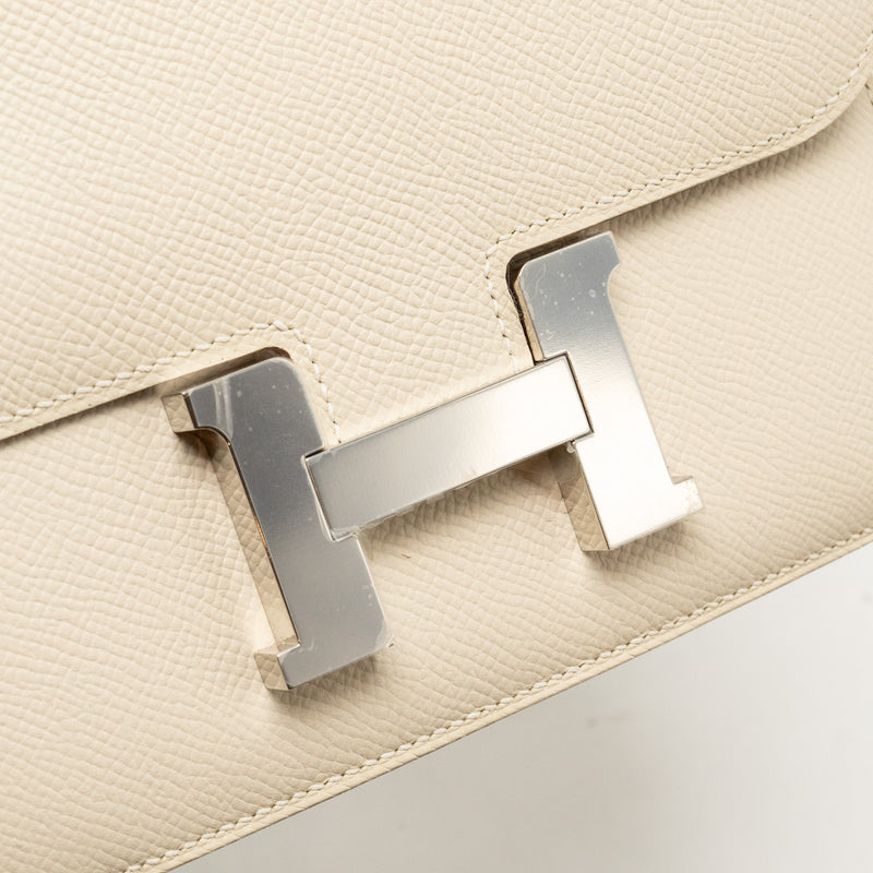 Hermes Mini Constance Epsom Craie SHW Stamp Y