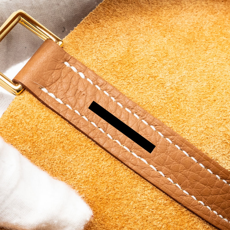Hermes Picotin 22 lock bag Clemence Gold GHW Stamp W