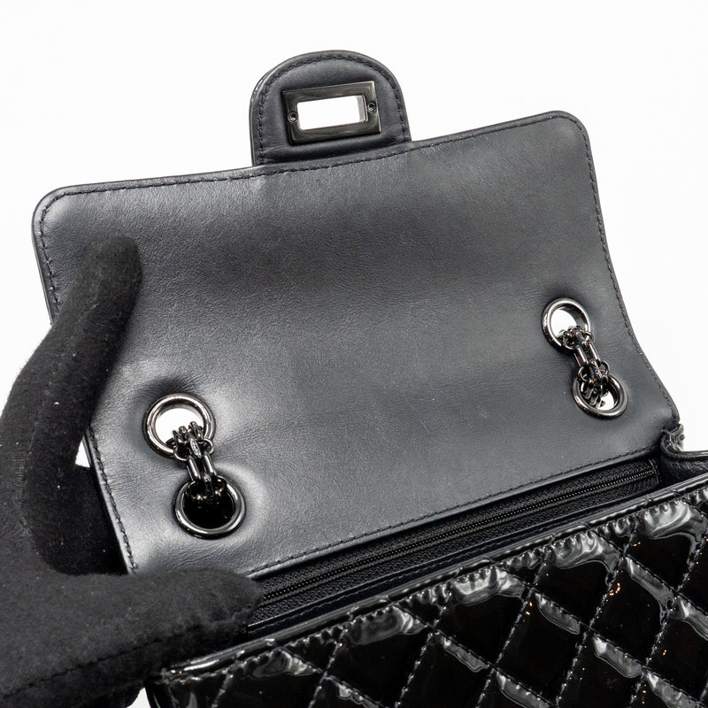 Chanel Mini 2.55 Reissue Patent SO Black