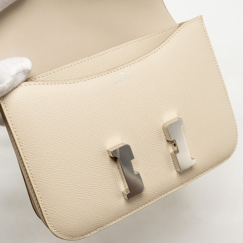 Hermes Mini Constance Epsom Craie SHW Stamp Y