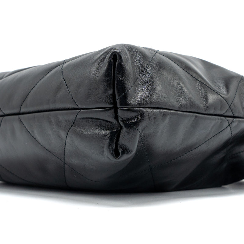 Chanel Medium 22 Bag Shiny Calfskin Black GHW (Microchip)