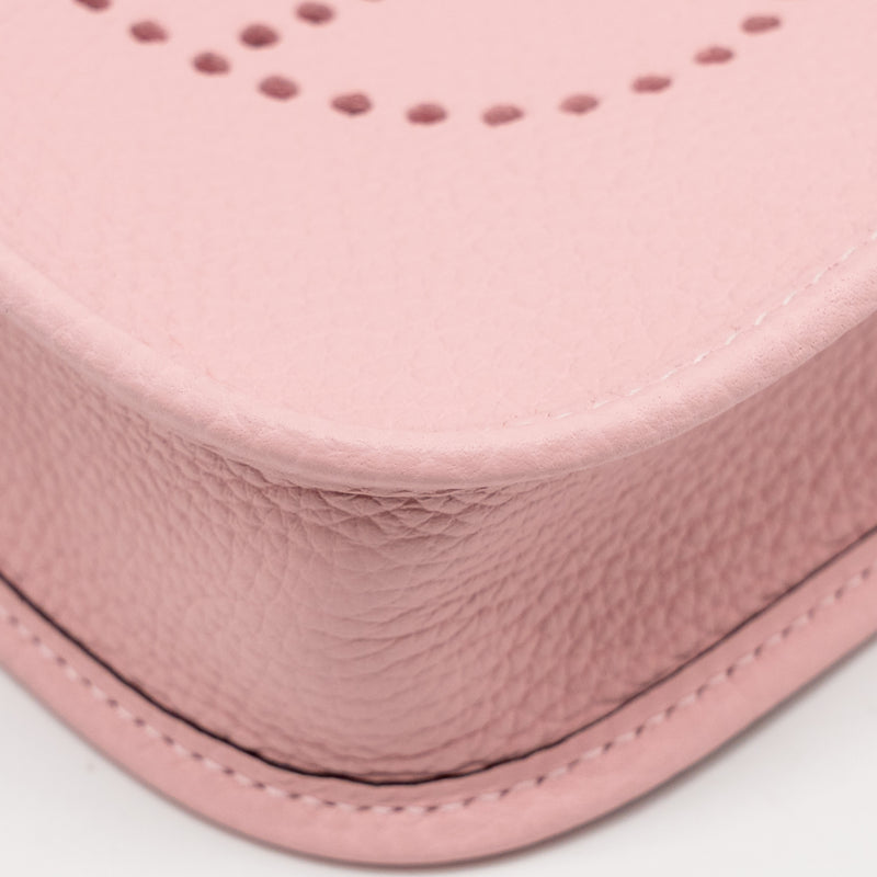 Hermes Mini Evelyne Clemence Rose Sakura SHW Stamp K