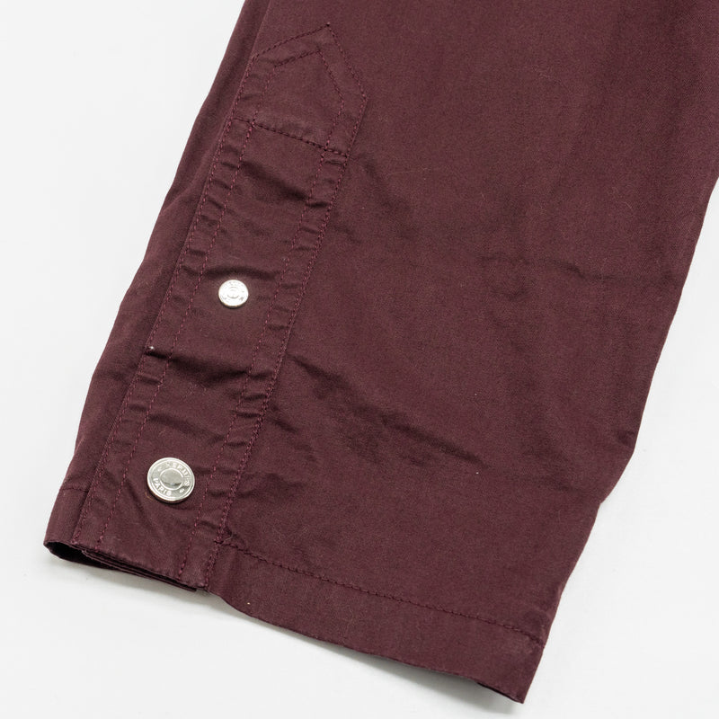 Hermes Size 36 Pocket Shirt Cotton Burgundy