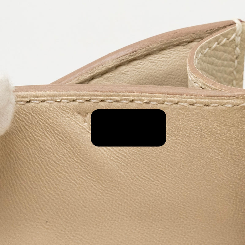 Hermes Mini Constance Epsom Craie SHW Stamp Y