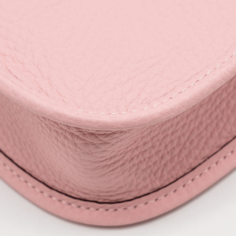 Hermes Mini Evelyne Clemence Rose Sakura SHW Stamp K