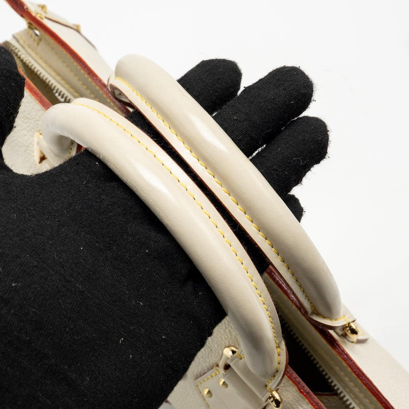 Louis Vuitton Vintage Suhali L’Epanoui PM Leather White GHW
