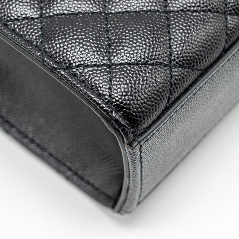 Saint Laurent Large Envelope Bag Calfskin Black GHW