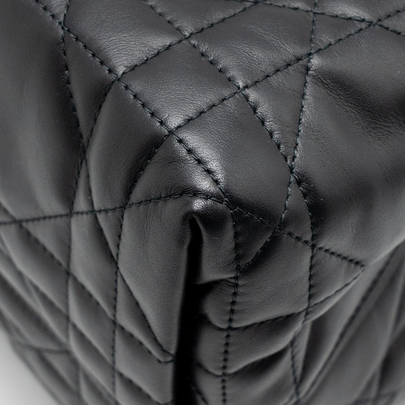 Dior Medium Dior Toujours Tote Bag Macrocannage Calfskin Black LGHW