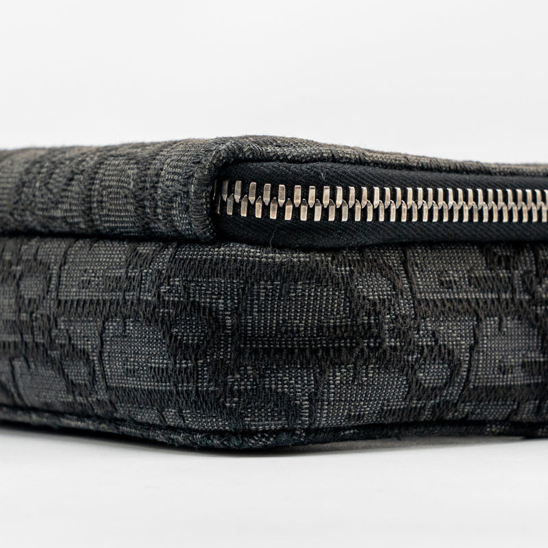 Dior Wallet on Strap Oblique Canvas/Leather Black SHW