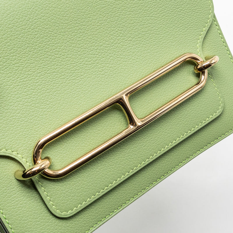 Hermes Mini Roulis evercolor Vert Criquit LGHW stamp Z