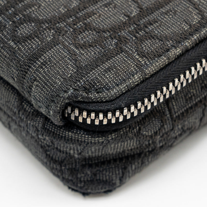 Dior Wallet on Strap Oblique Canvas/Leather Black SHW
