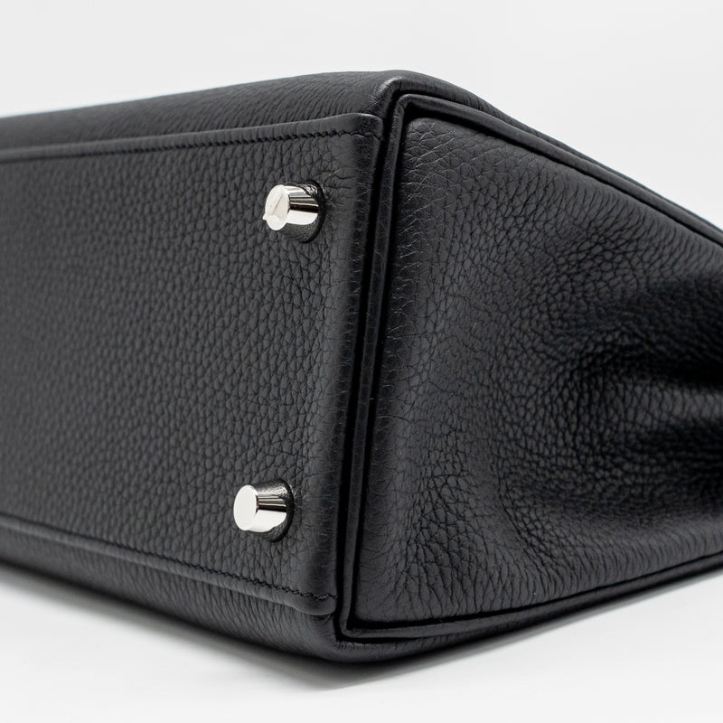 Hermes Kelly 25 Togo Black SHW stamp W