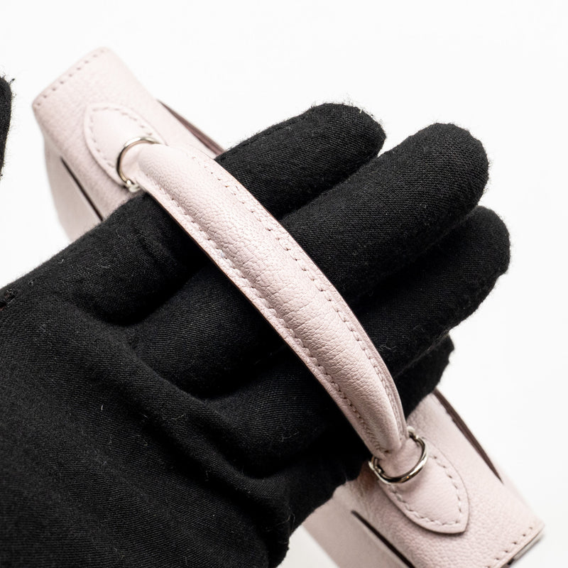 Hermes Mini Kelly II special order chevre mysore leather mauve pale / gold SHW stamp B